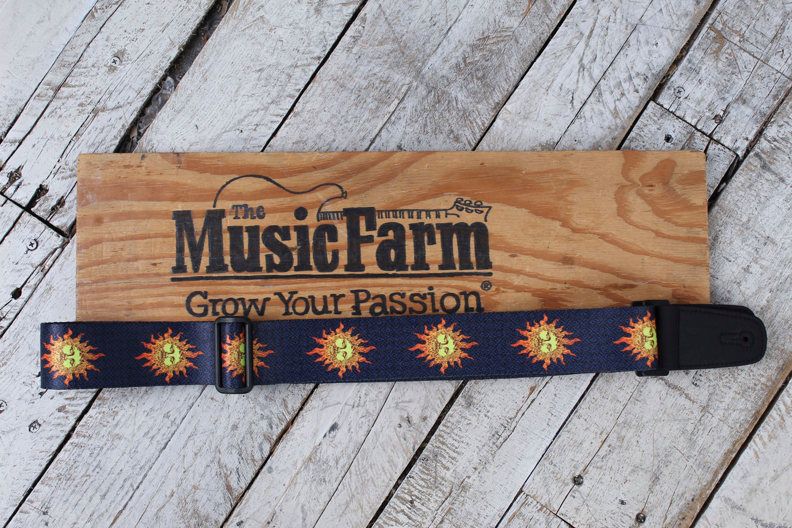 Henry Heller Artist Series Sublimation Guitar Strap New Age Sun Blue Secondary image