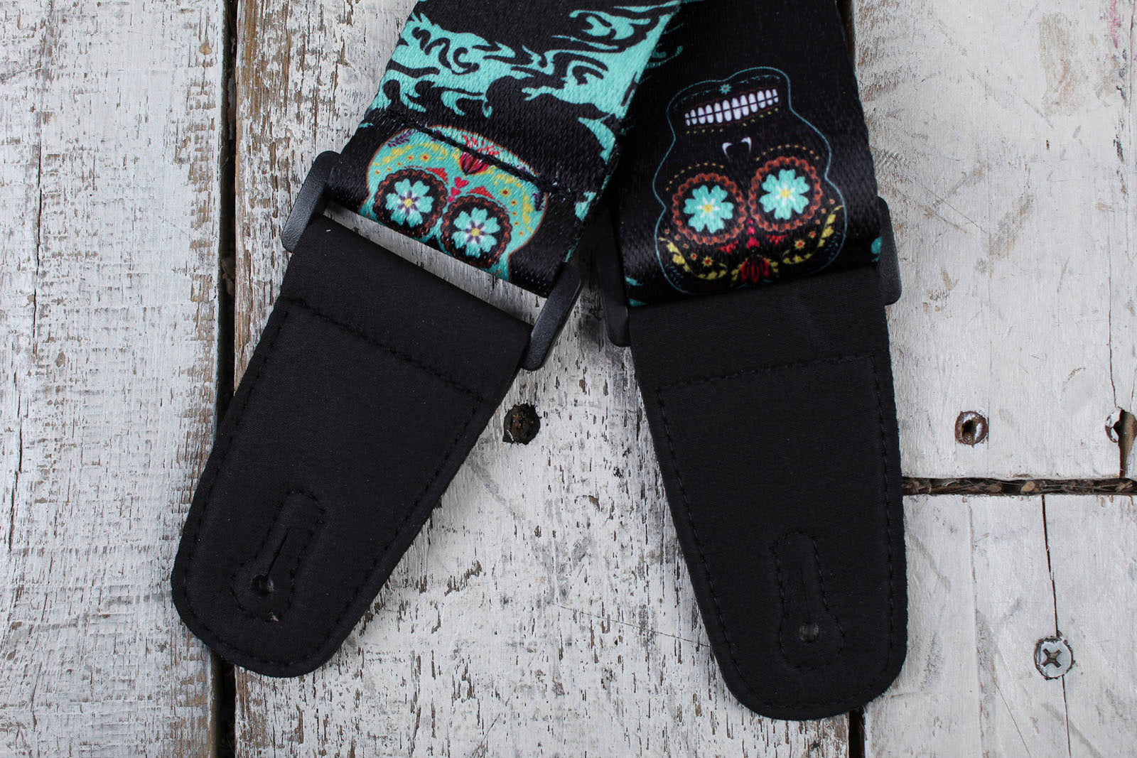 Henry Heller Artist Series Sublimation Guitar Strap Sugar Skull Design