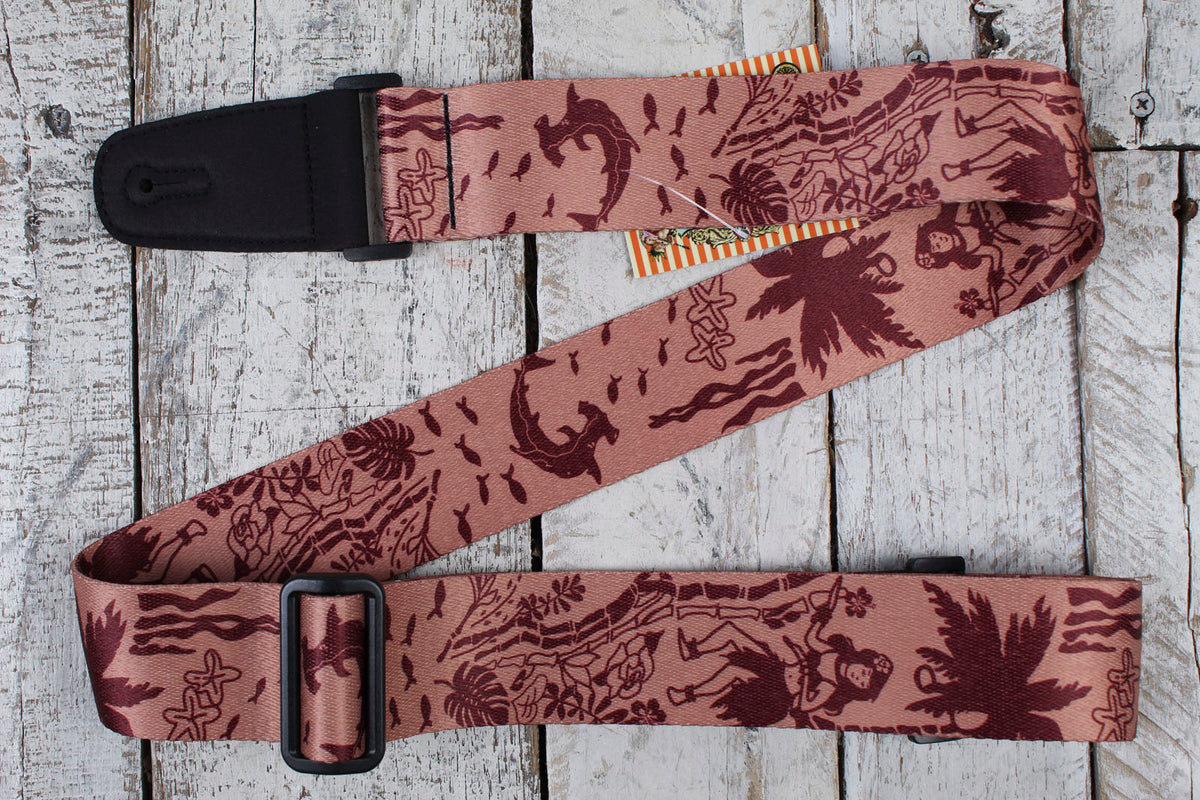 Henry Heller Artist Series Sublimation Guitar Strap Hawaiian Design Main image