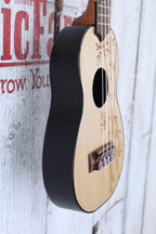 Kala Bamboo Top Ukadelic Soprano Ukulele UK-BAMBOO Natural Satin with Tote Bag