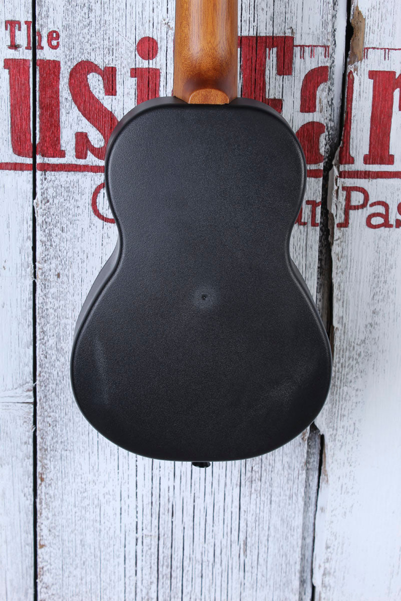Kala Bamboo Top Ukadelic Soprano Ukulele UK-BAMBOO Natural Satin with Tote Bag