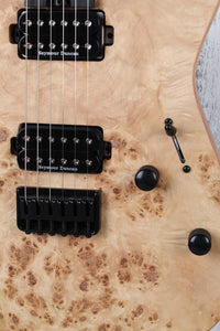 Charvel Pro-Mod DK24 HH HT E Mahogany w Poplar Burl Electric Guitar Desert Sand