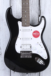 Fender Squier Bullet Stratocaster HT HSS Solid Body Electric Guitar Black Gloss