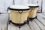 Stagg BW-70-N 6 Inch and 7 Inch Traditional Wooden Bongo Set Natural