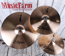 Load image into Gallery viewer, Zildjian I Essentials Plus Three Piece Cymbal Pack with Bonus Crash 13 14 18