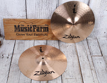 Load image into Gallery viewer, Zildjian I Essentials Plus Three Piece Cymbal Pack with Bonus Crash 13 14 18