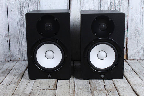 Yamaha HS8 PAIR OF TWO 120W Bi Amp 2 Way Powered Studio Monitor Active Speakers HS