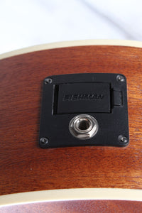 Luna Art Vintage Parlor Solid Top Acoustic Electric Guitar Vintage Brownburst
