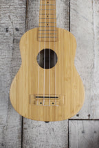 Kala Bamboo Soprano Ukulele All Solid Bamboo Uke Satin Natural Finish KA-BMB-S