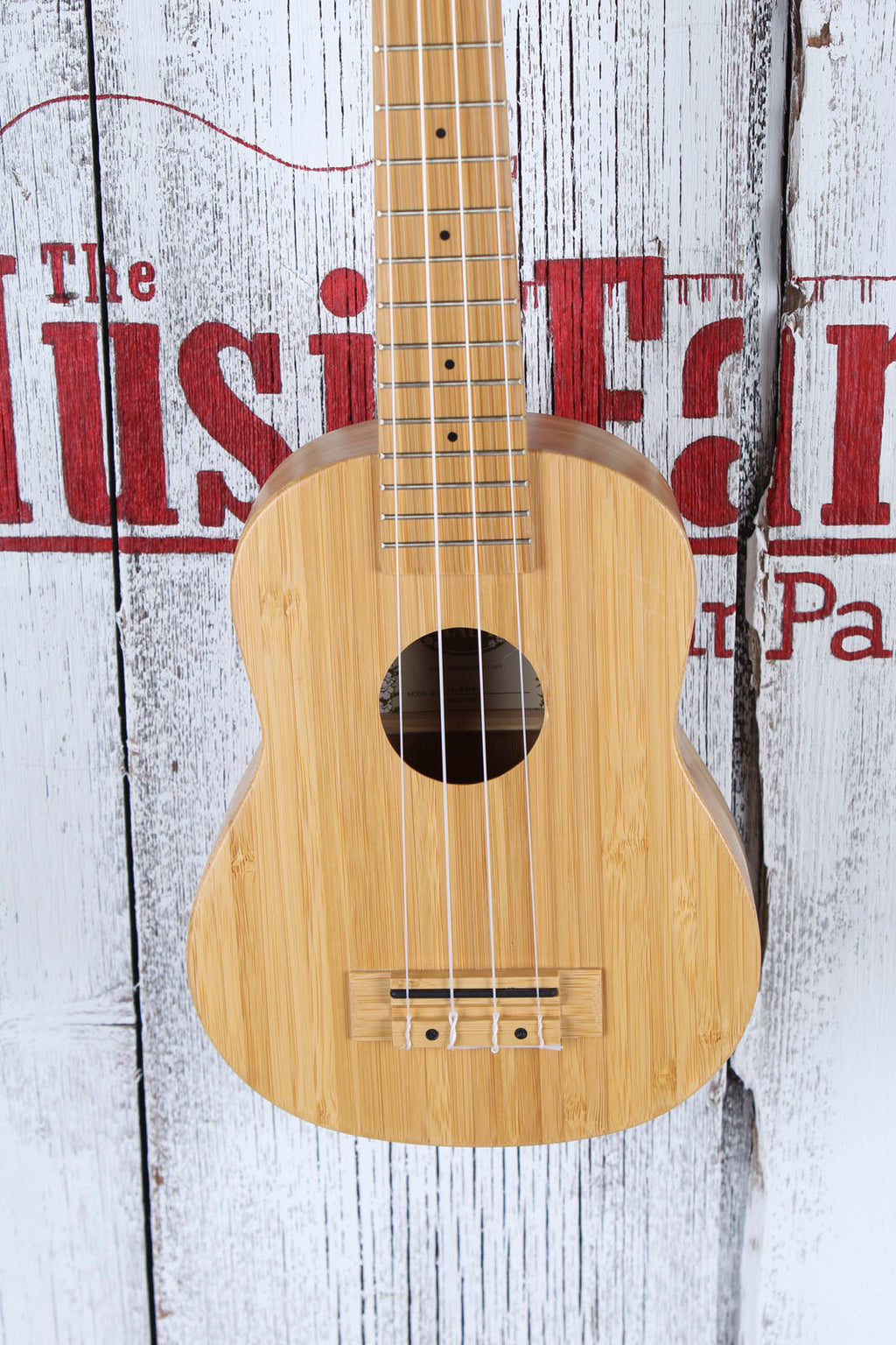 Kala Bamboo Soprano Ukulele All Solid Bamboo Uke Satin Natural Finish KA-BMB-S