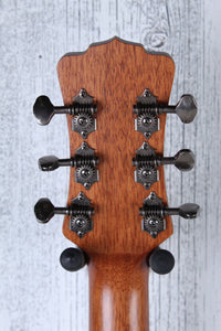 Luna Art Vintage Parlor Solid Top Acoustic Electric Guitar Vintage Brownburst