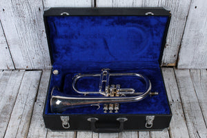 Centurion Silver Plated Flugelhorn With Mouthpiece and Case