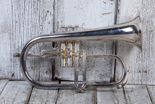 Load image into Gallery viewer, Centurion Silver Plated Flugelhorn With Mouthpiece and Case