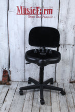 Load image into Gallery viewer, Roc-N-Soc Lunar Series Gas Lift Drum Throne Saddle Seat with Backrest Black