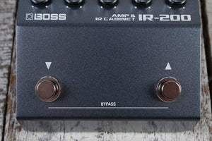 Boss IR-200 Amp & IR Cabinet Amplifier Simulator Pedal & Impulse Response Loader