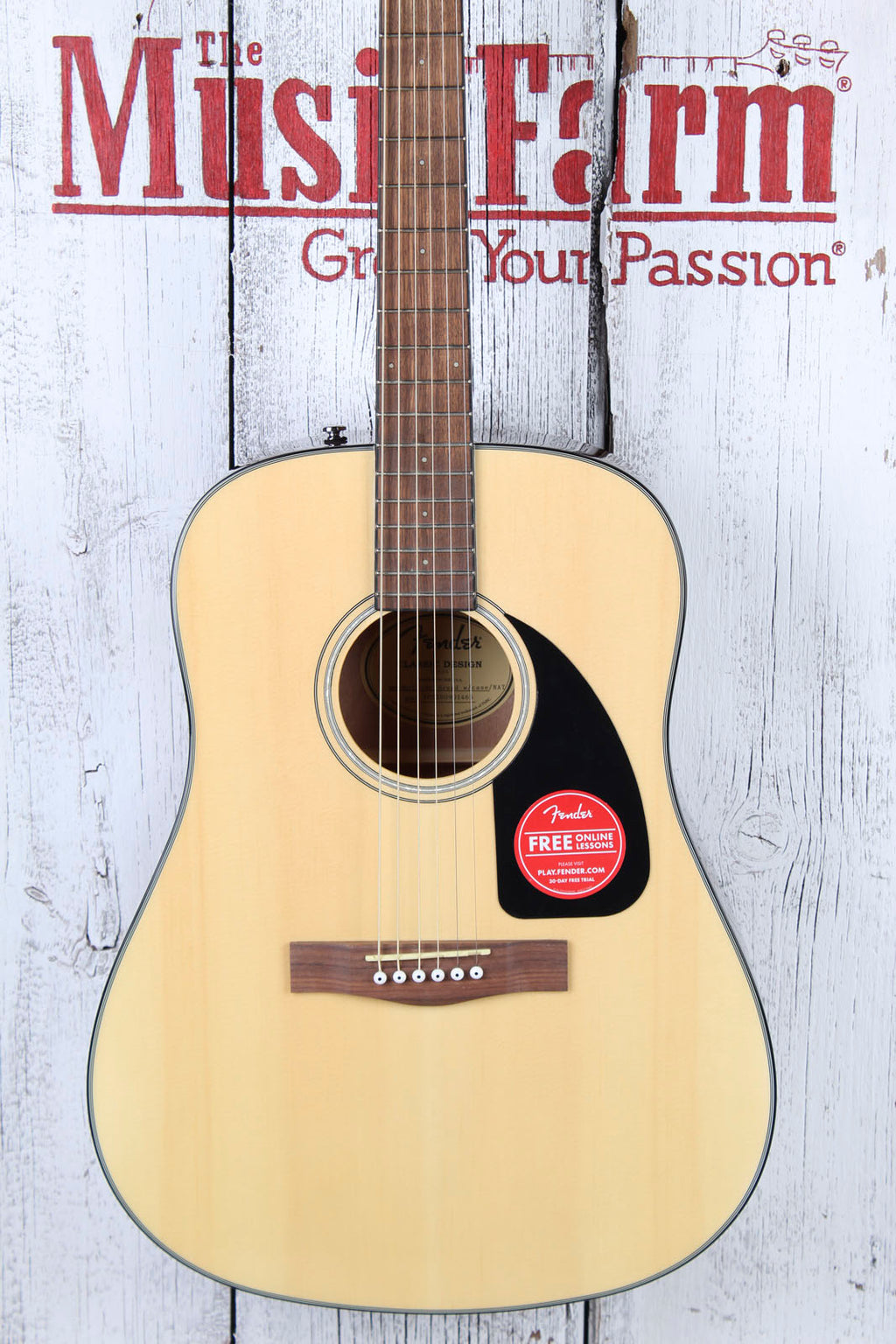 Fender® CD-60 Dreadnought V3 Acoustic Guitar Natural Gloss with Hardshell Case