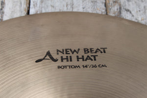 Zildjian Used A Custom New Beat Hi Hat Cymbal Pair 14" Hi Hats Drum Cymbals