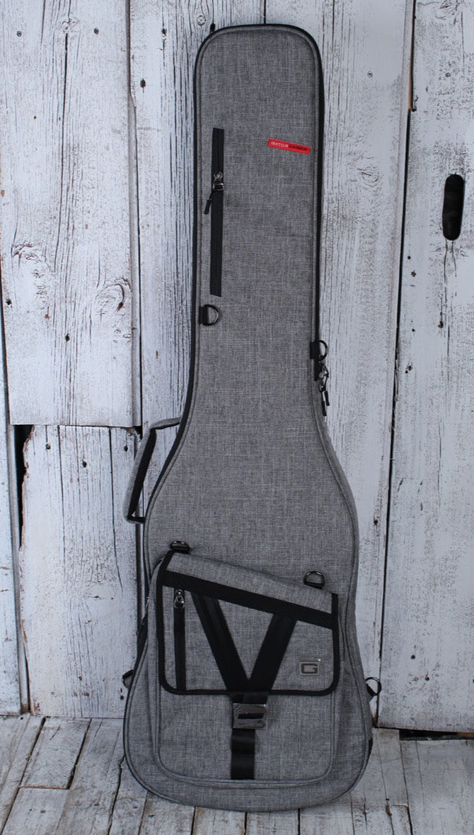 Gator Transit Series Bass Guitar Gig Bag with Light Grey Exterior GT-BASS-GRY