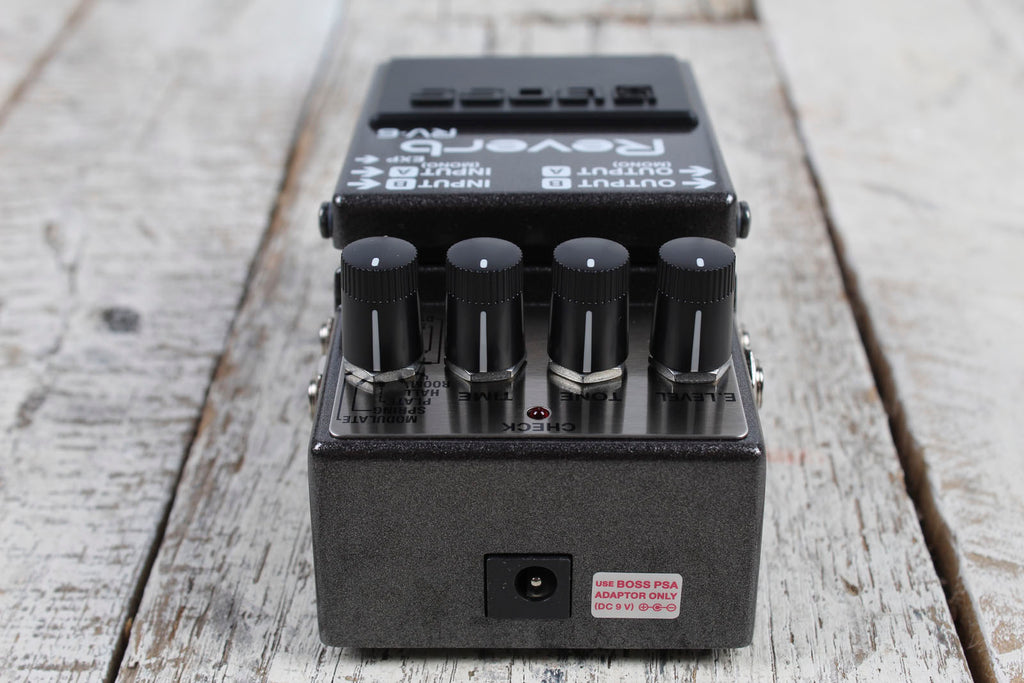 Boss RV-6 Digital Reverb Pedal Electric Guitar Reverb Effects Pedal with 8 Modes