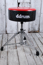 Load image into Gallery viewer, ddrum Mercury Fat Double Braced Drum Throne Red and Black Sparkle MFAT RB