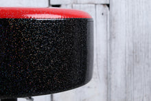 Load image into Gallery viewer, ddrum Mercury Fat Double Braced Drum Throne Red and Black Sparkle MFAT RB