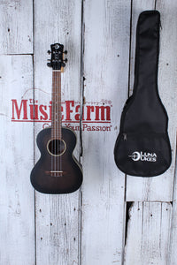 Luna Uke Artist Vintage Tenor Ukulele UKE Distressed Vintage Brownburst w Gigbag