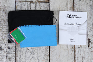 Luna Bamboo 17 Key Kalimba Key of B with Case and Tuning Hammer LPK BAM 17B