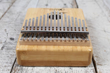 Load image into Gallery viewer, Luna Bamboo 17 Key Kalimba Key of B with Case and Tuning Hammer LPK BAM 17B