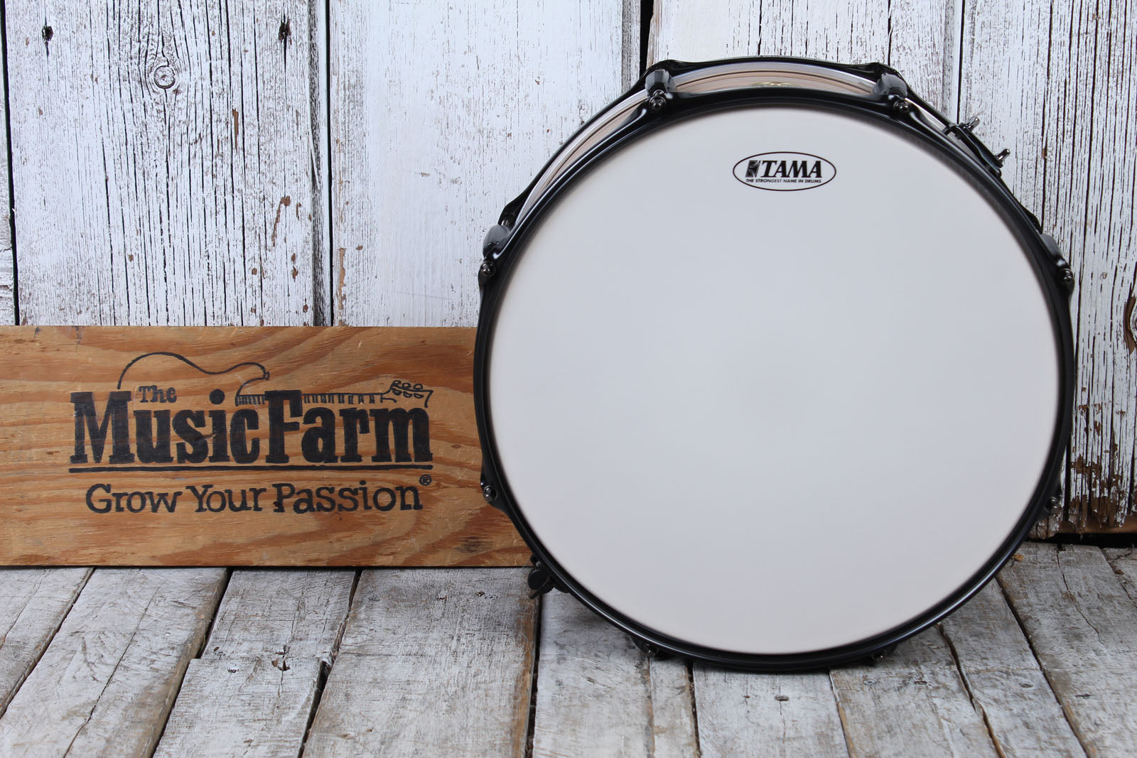 Tama Woodworks Poplar Snare Drum 14 x 6.5 Natural Zebrawood Wrap WP1465BKNZW Secondary image