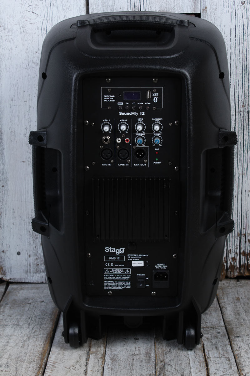 Stagg KMS12 Powered Speaker 12 Inch 2 Way Active Speaker with Bluetooth