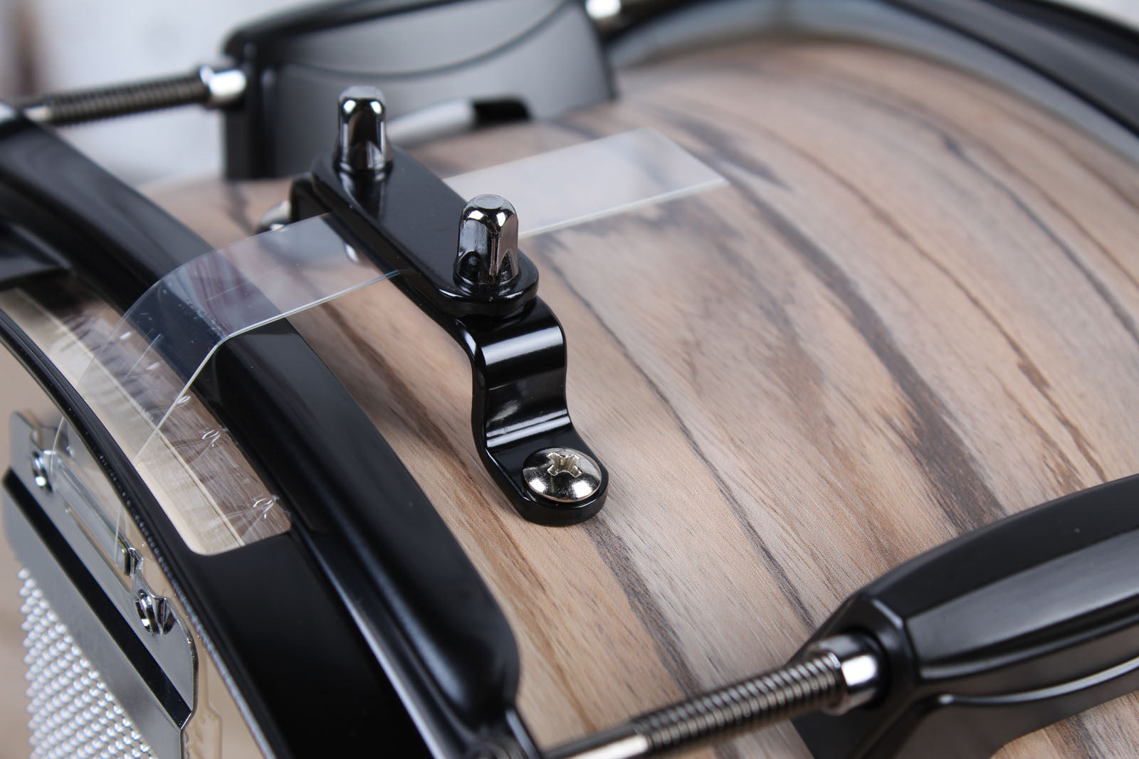 Tama Woodworks Poplar Snare Drum 14 x 6.5 Natural Zebrawood Wrap WP1465BKNZW