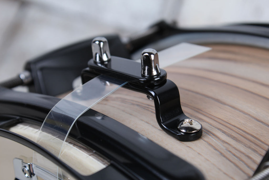 Tama Woodworks Poplar Snare Drum 14 x 5.5 Natural Zebrawood Wrap WP1455BKNZW