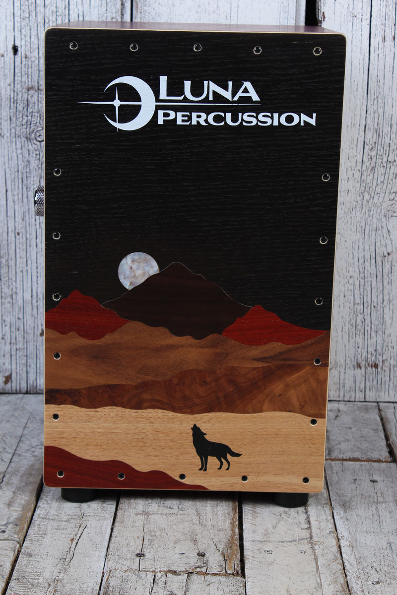 Luna Vista Wolf Cajon with On/Off Switchable Snare LPC VISTA WOLF with Bag