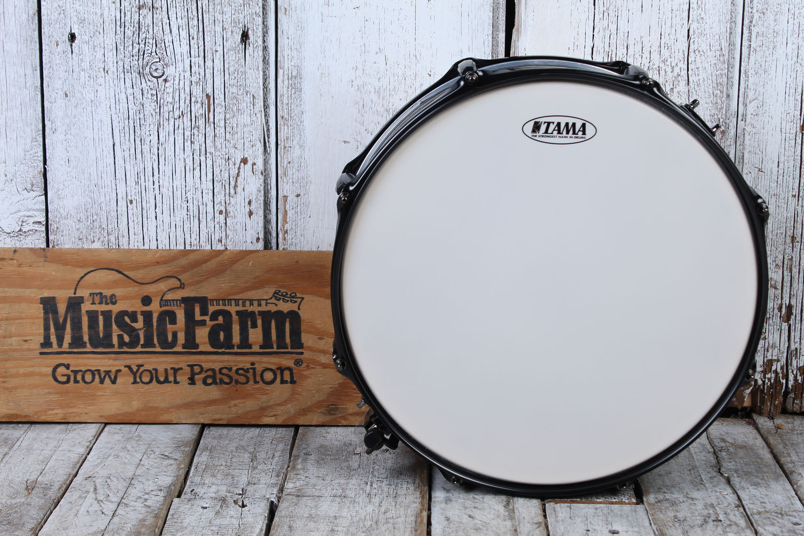 Tama Woodworks Poplar Snare Drum 14 x 5.5 Black Oak Wrap WP1455BKBOW Secondary image