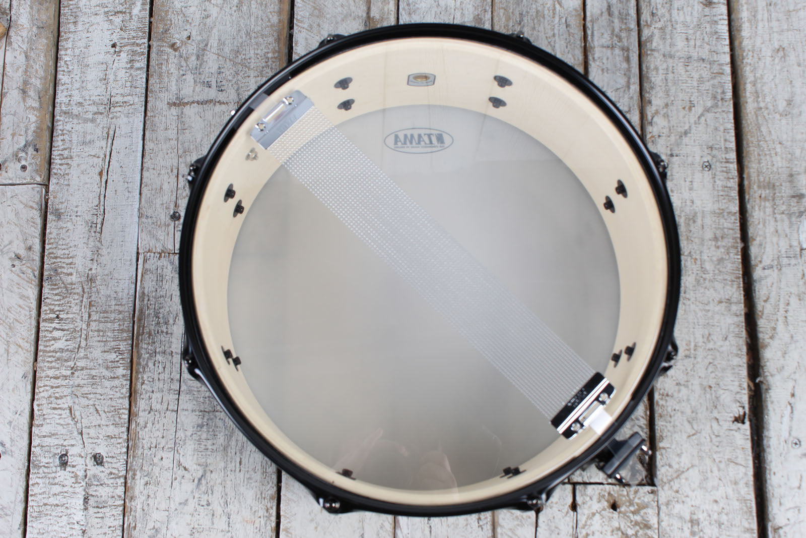 Tama Woodworks Poplar Snare Drum 14 x 5.5 Black Oak Wrap WP1455BKBOW