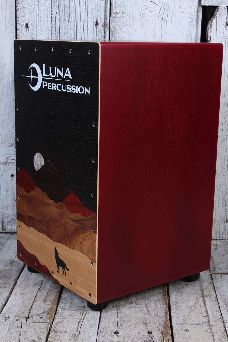 Luna Vista Wolf Cajon with On/Off Switchable Snare LPC VISTA WOLF with Bag