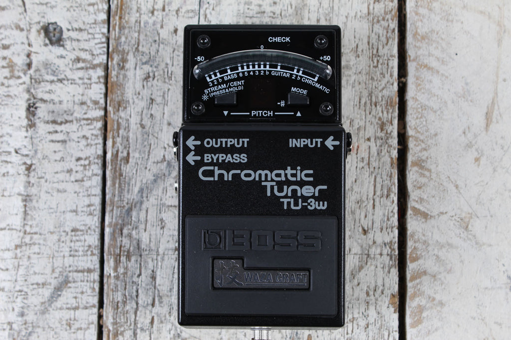 Boss TU-3W Waza Craft Chromatic Tuner Guitar and Bass Effects Tuner Pedal