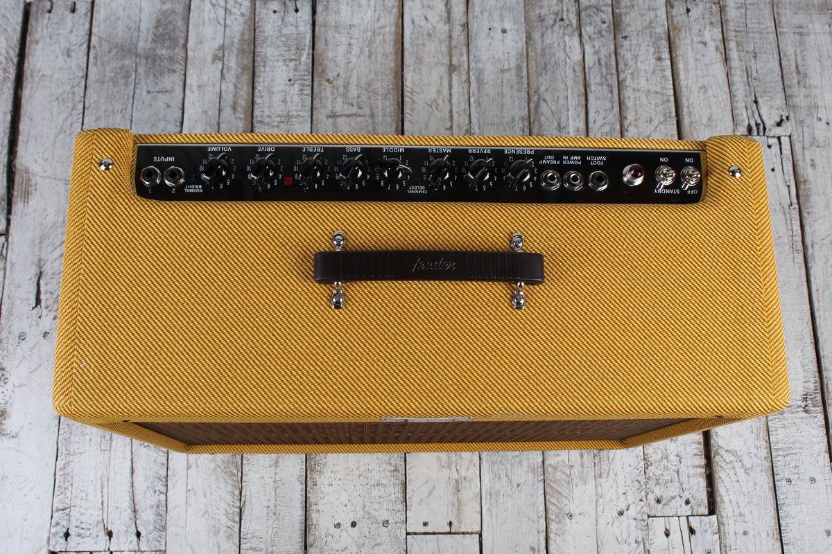 Fender Blues Deluxe Reissue Electric Guitar Amplifier Tweed w Footswtich & Cover