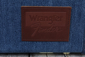 Fender X Wrangler Denim Hardshell Electric Guitar Case for Stratocaster and Telecaster Indigo Denim