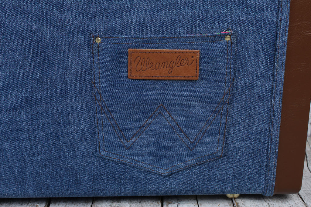 Fender X Wrangler Denim Hardshell Electric Guitar Case for Stratocaster and Telecaster Indigo Denim