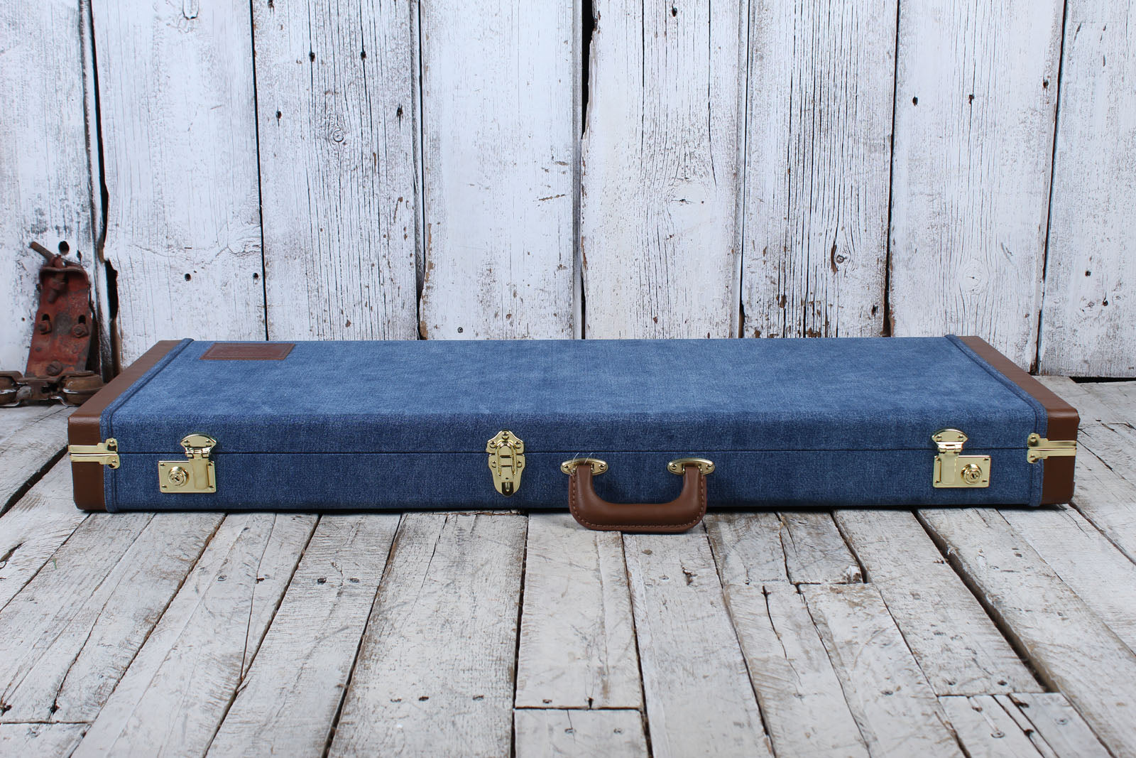 Fender X Wrangler Denim Hardshell Electric Guitar Case for Stratocaster and Telecaster Indigo Denim