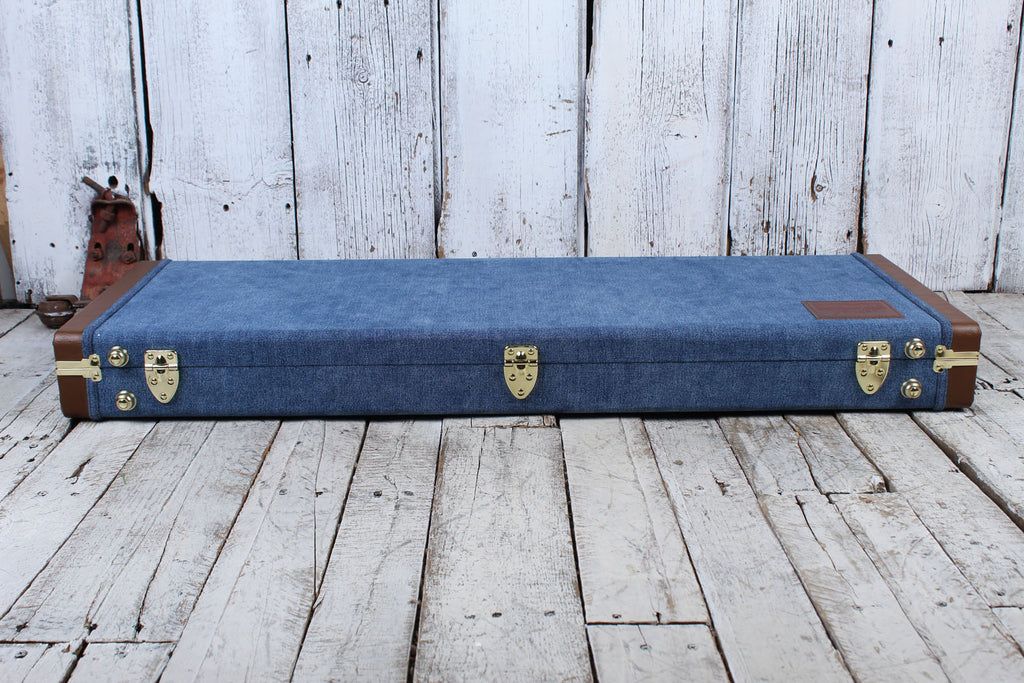 Fender X Wrangler Denim Hardshell Electric Guitar Case for Stratocaster and Telecaster Indigo Denim