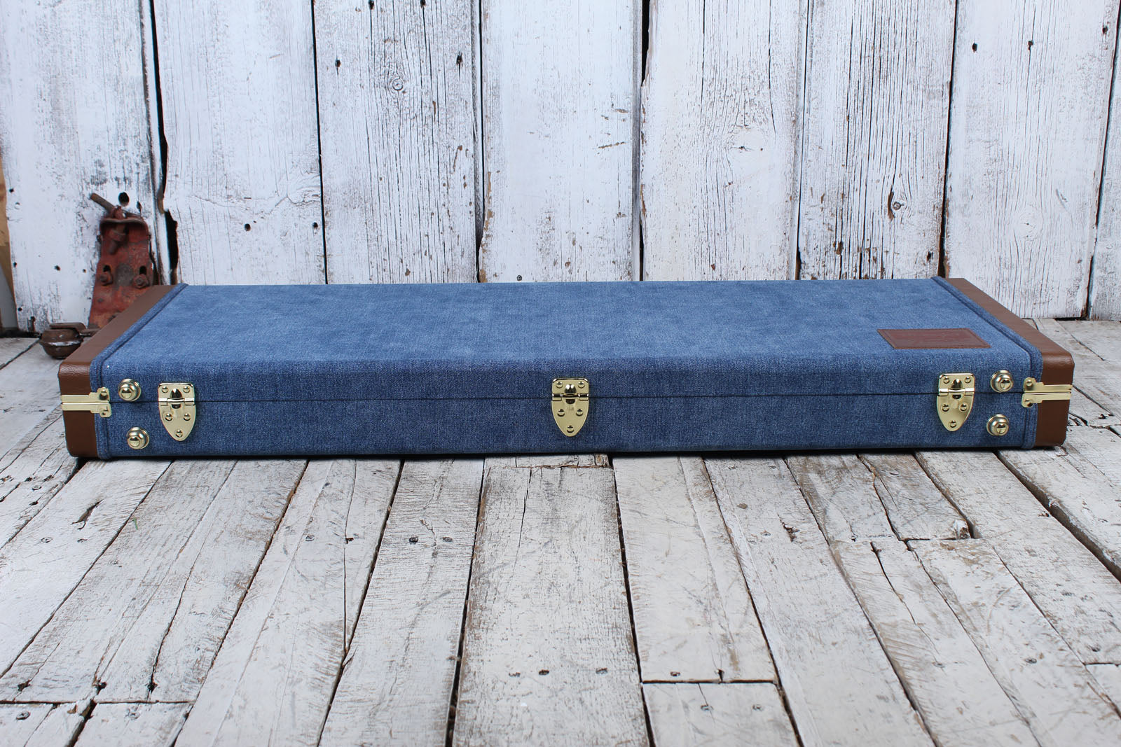 Fender X Wrangler Denim Hardshell Electric Guitar Case for Stratocaster and Telecaster Indigo Denim