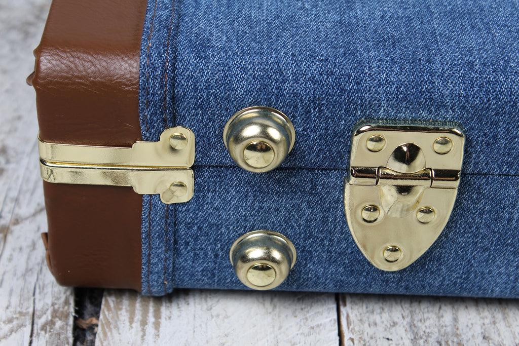 Fender X Wrangler Denim Hardshell Electric Guitar Case for Stratocaster and Telecaster Indigo Denim