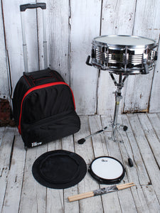 Vic Firth V6806 Traveler Snare Drum Kit with Stand Bag Practice Pad and Sticks