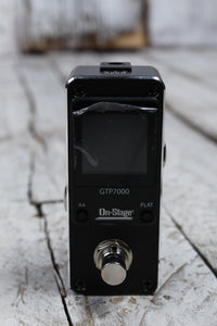 On Stage GTP7000 Mini Guitar Pedal Tuner for Pedal Board w True Bypass Circuitry
