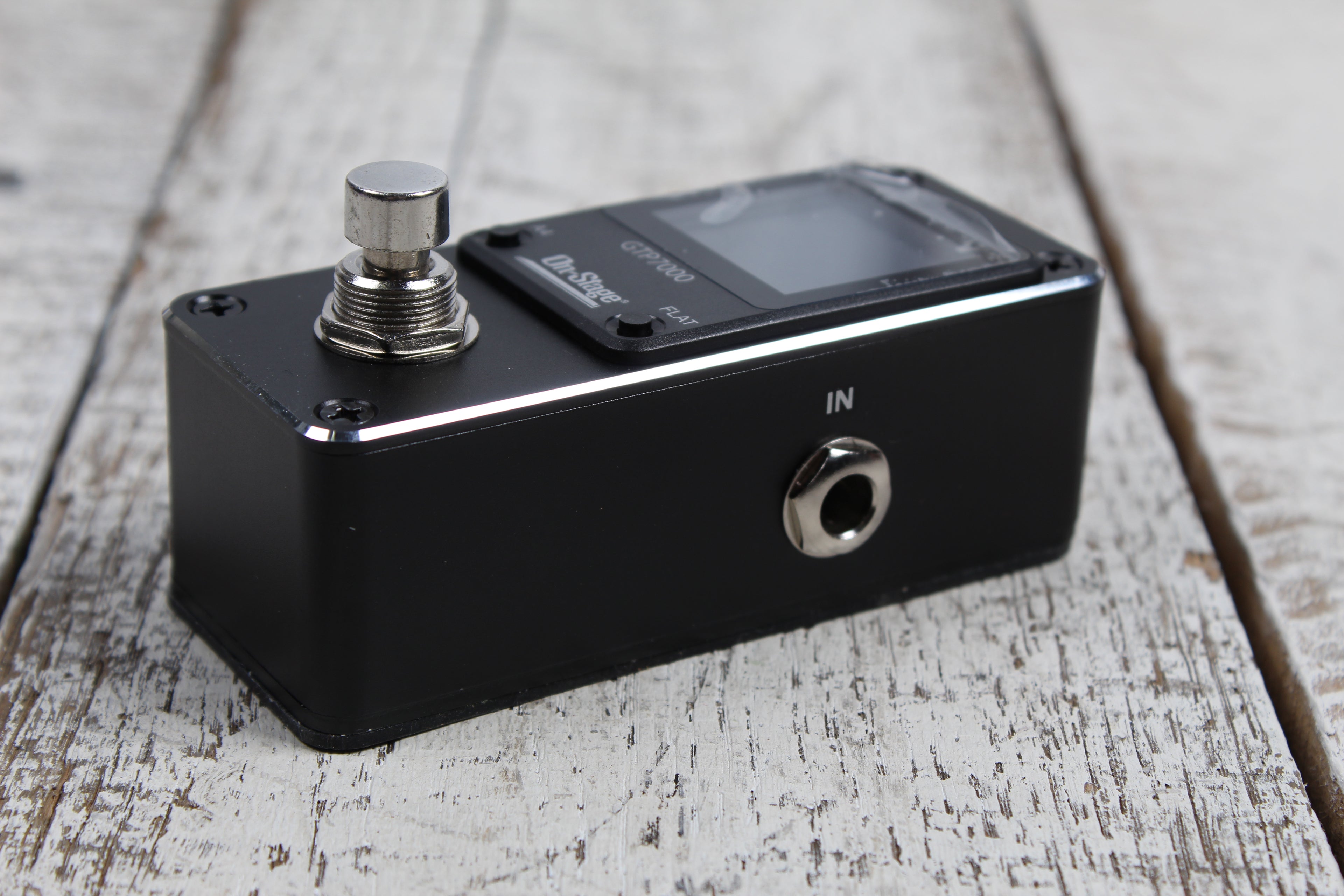 On Stage GTP7000 Mini Guitar Pedal Tuner for Pedal Board w True Bypass Circuitry
