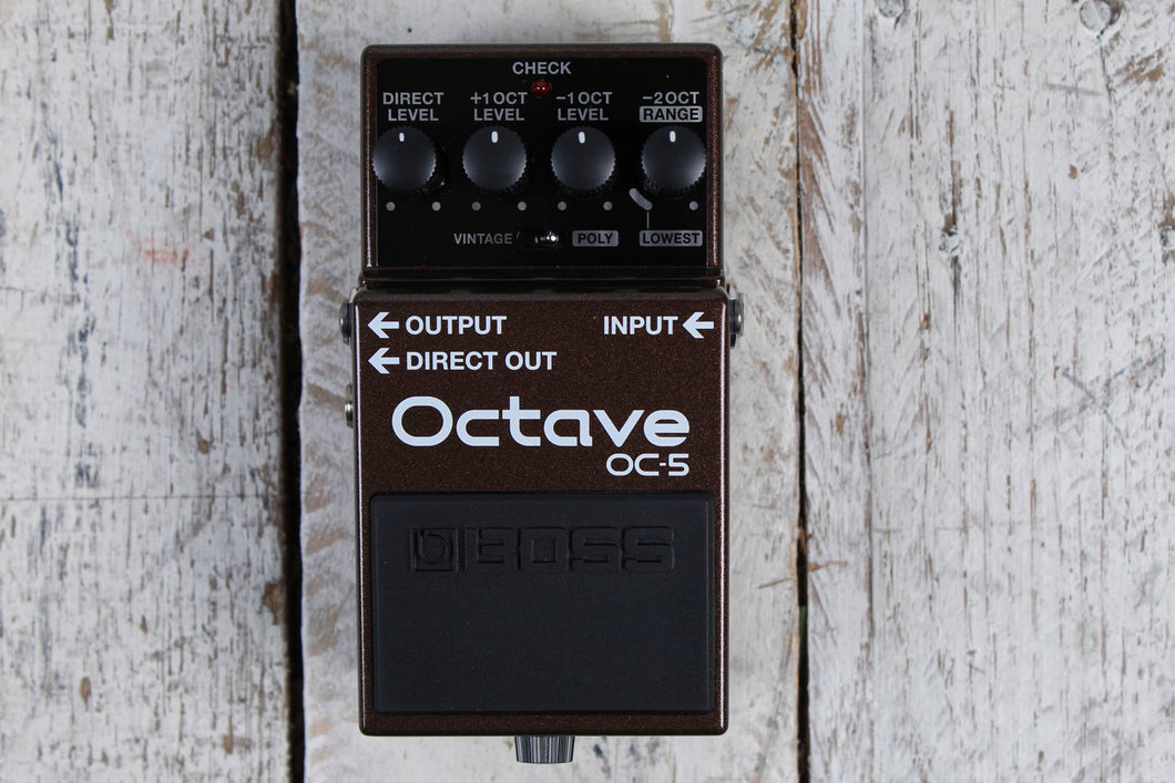 Boss OC-5 Octave Effects Pedal Electric Guitar and Bass Octave Effects Pedal