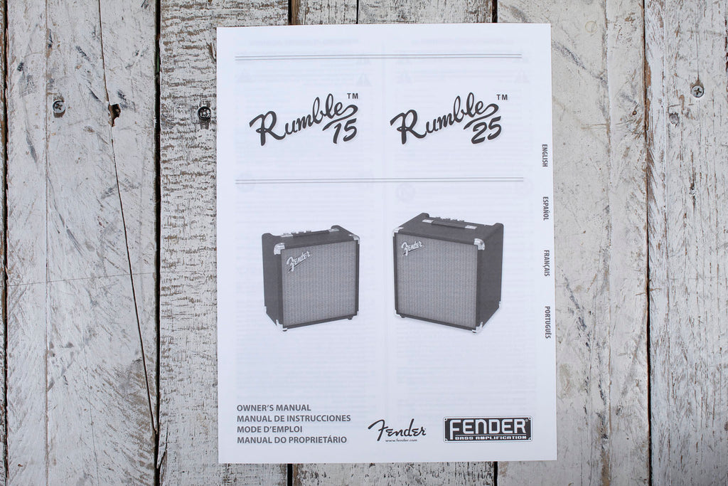 Fender Rumble 15 Electric Bass Guitar Amplifier 15 Watt 1 x 8 Combo Bass Amp