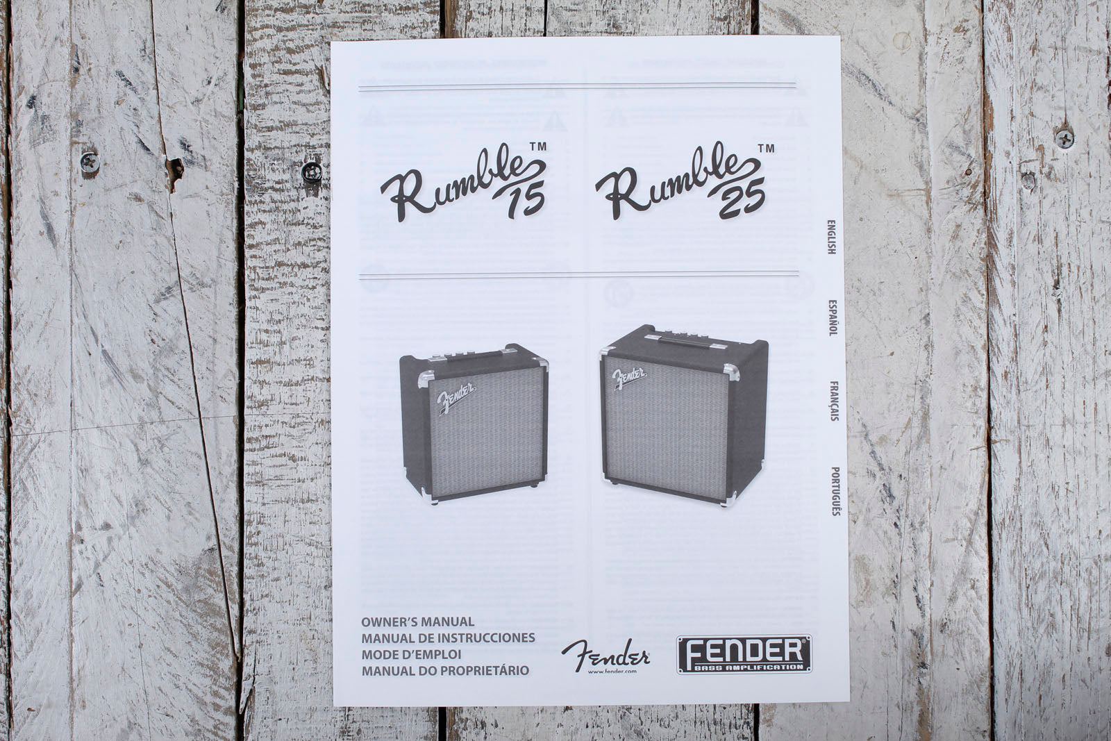 Fender Rumble 15 Electric Bass Guitar Amplifier 15 Watt 1 x 8 Combo Bass Amp